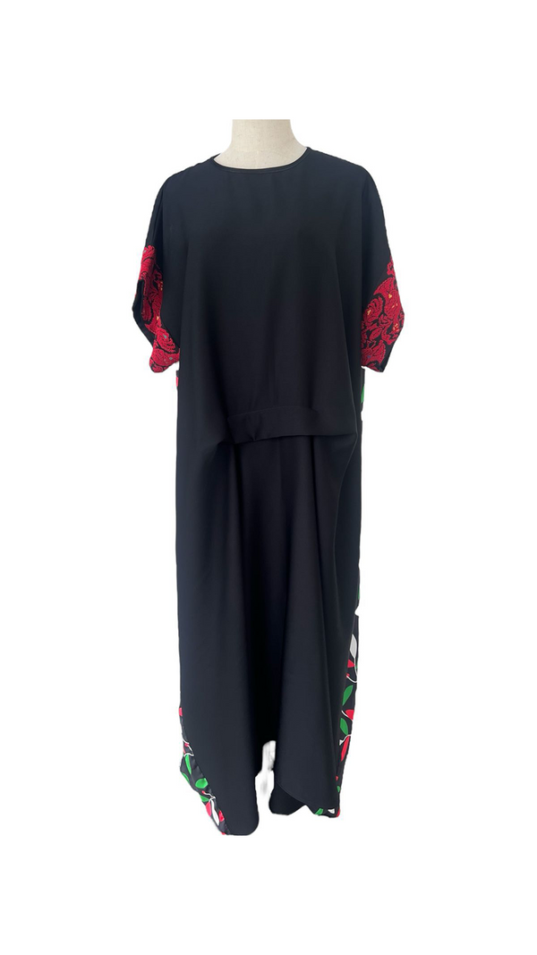 Zaytoun Silk Dress Black