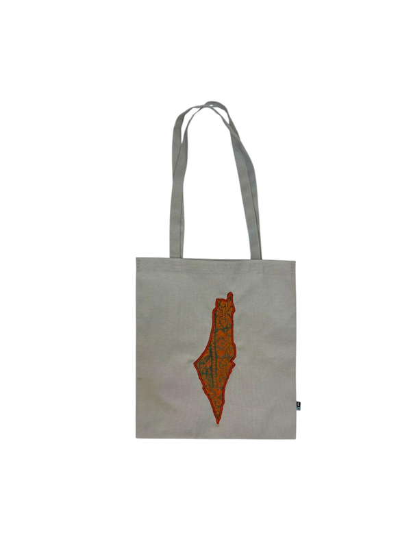 Tote Bag Map Grey