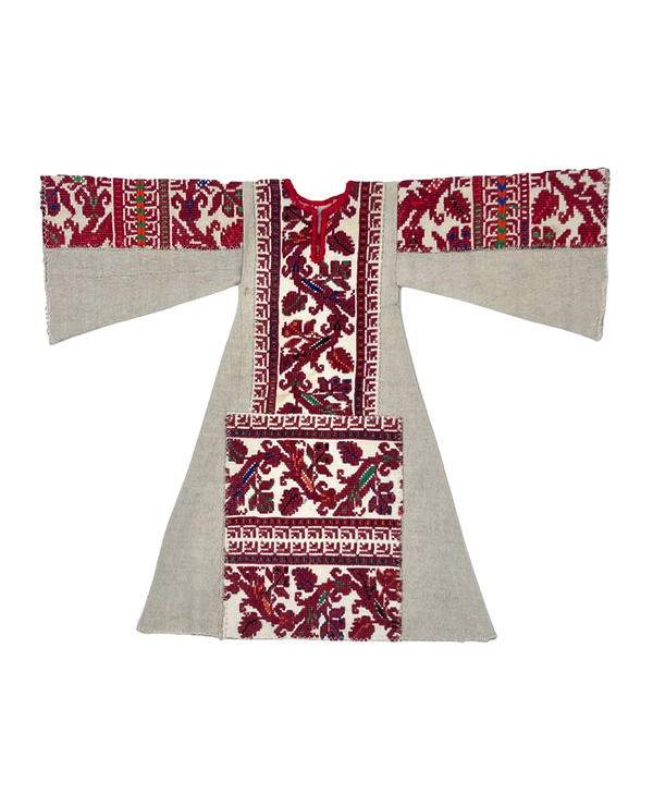 Ramallah Miniature Dress 1920's Embroidery on Linen