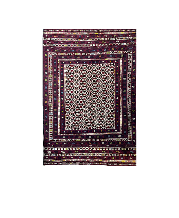 Afghan Wool Sumak Rug