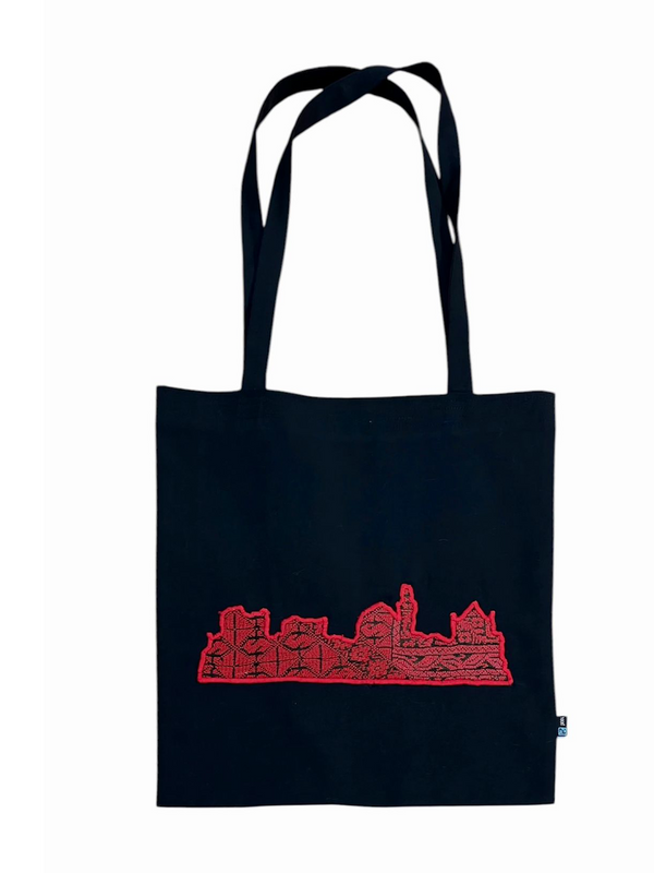 Jerusalem Tote Bag with old Palestinian Embroidery