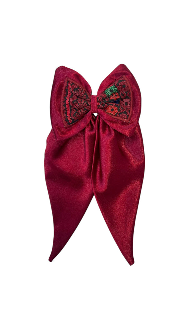 Bow with old Palestinian embroidery
