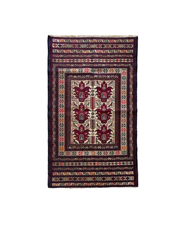 Afghan Sumak Wool Rug