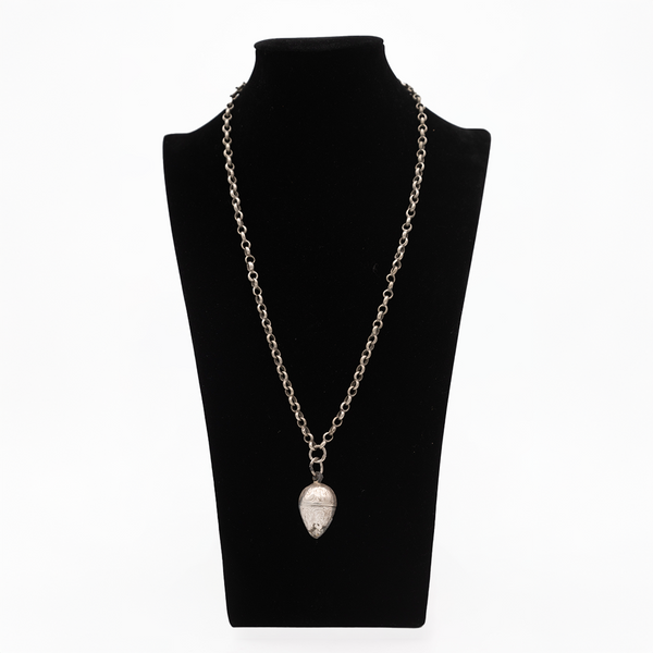Old Palestinian silver almost necklace