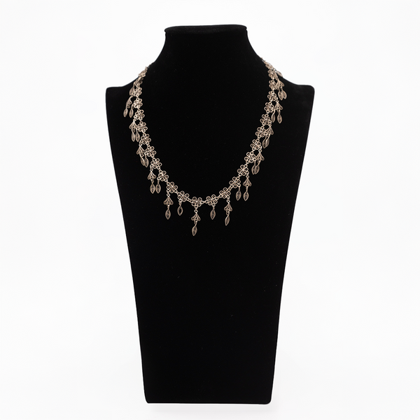 Silver Palestinian necklace filigree