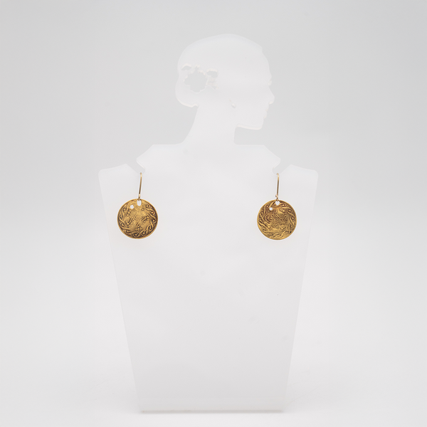 Ottoman gold coins earrings