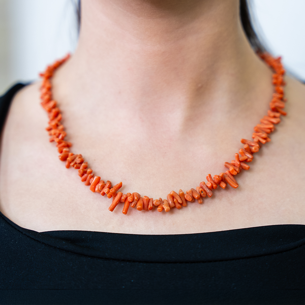Coral necklace Central Asia