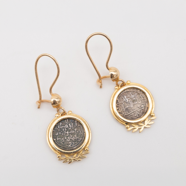 Antique Coins with 18k Gold setting special design