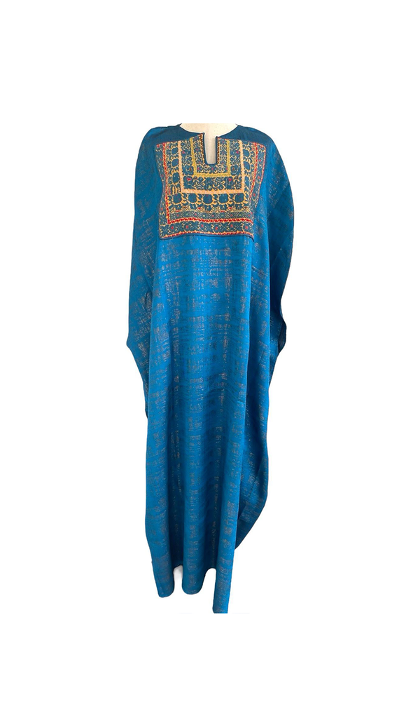 Light Abaya Blue Brocade Collection