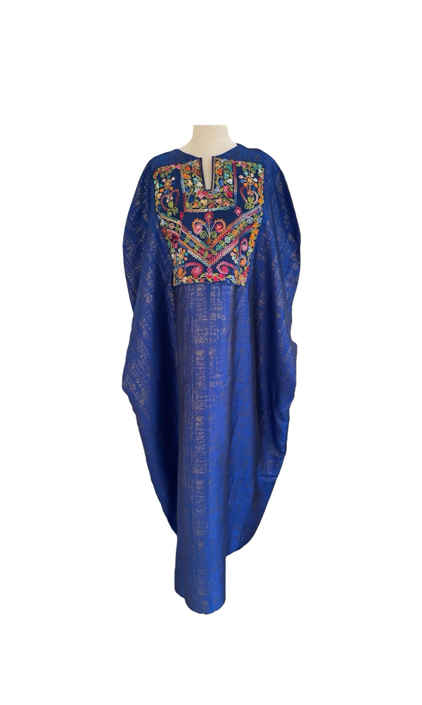 Blue Abaya Brocade Collection