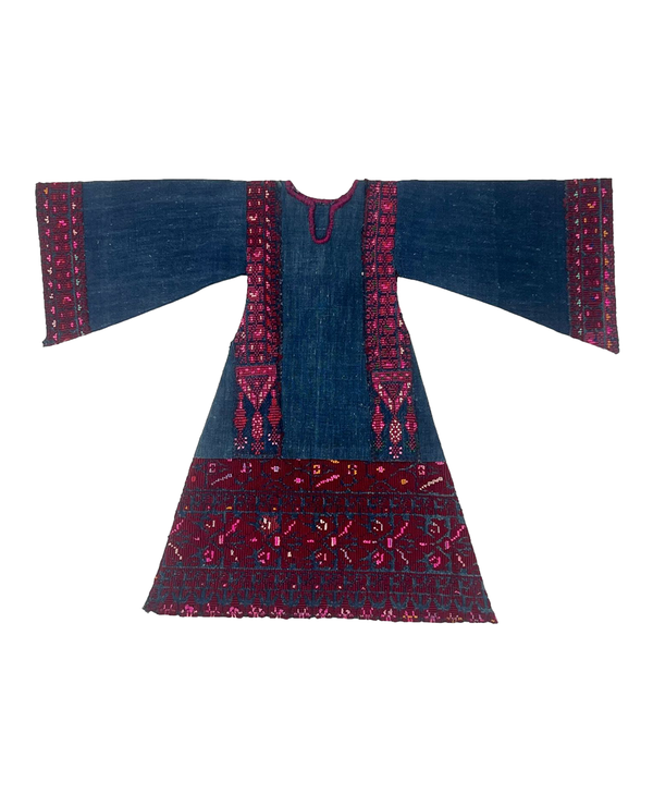 Hebron Miniature Dress 1920's Embroidery Inigo Linen