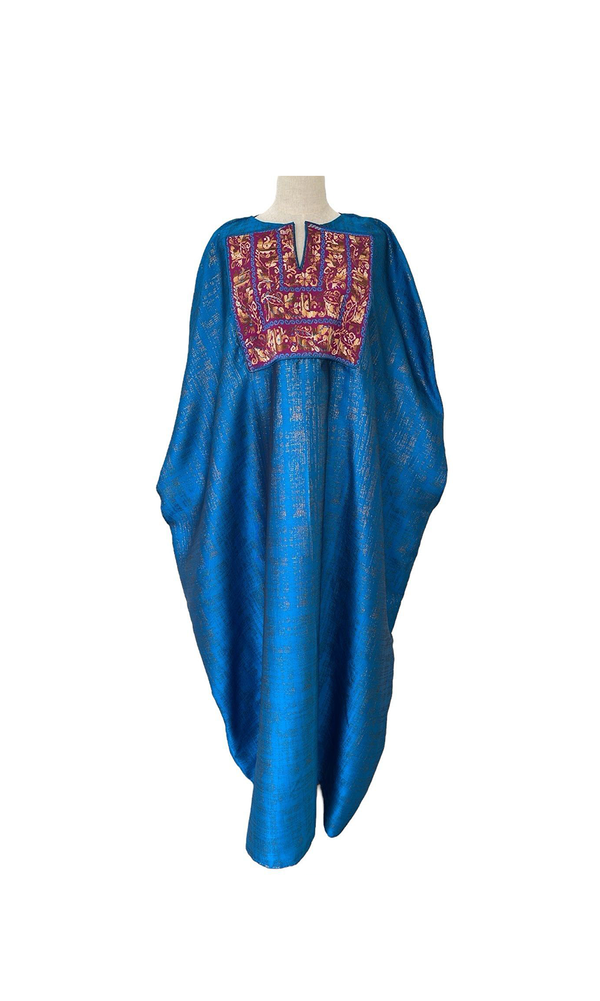 Blue Abaya Brocade Collection