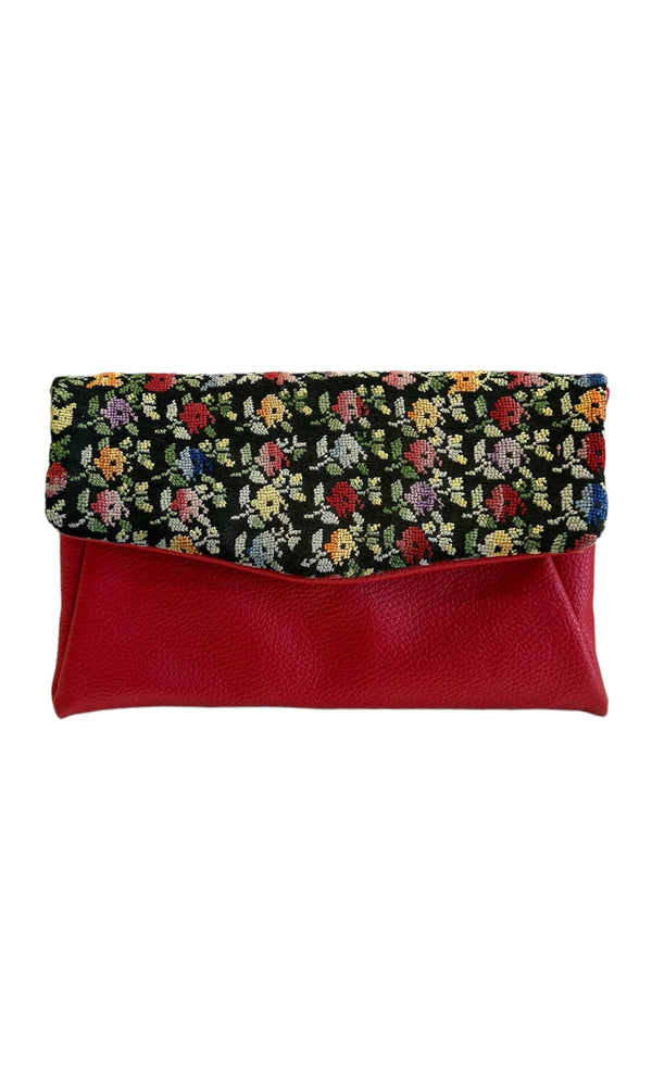Envelope clutch 1960's Embroidery