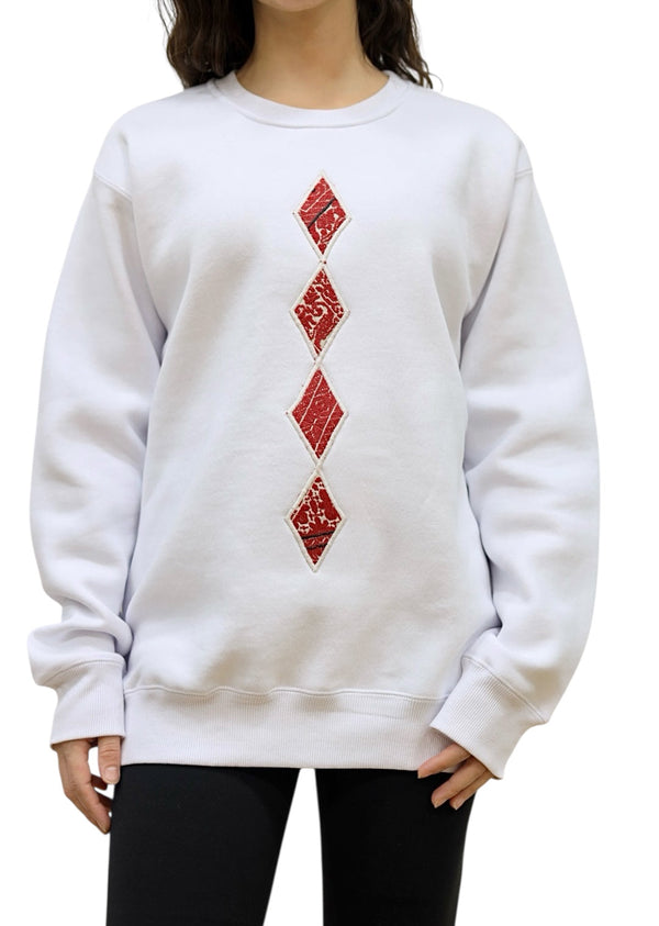 Sweatshirt with old Palestinian embroidery