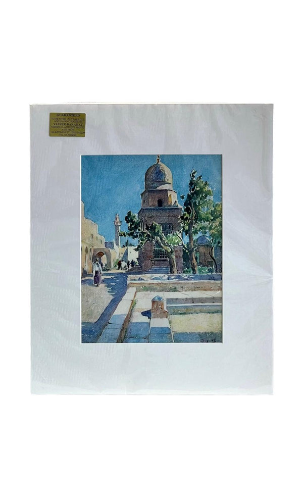 Jerusalem Pier Vignal Print hand Coloured