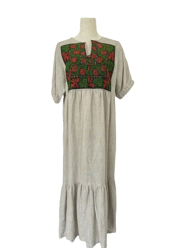 Beige with Hebron Embroidery