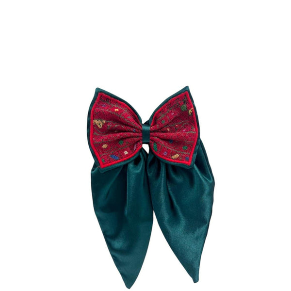 Bow with old Palestinian embroidery