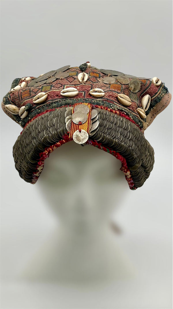 Antique Palestinian Wedding Headdress From Bear Al Sabah